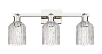 Arcadia Three Light Bath Vanity in Polished Nickel (405|716-3W-PN-G559-5CL)