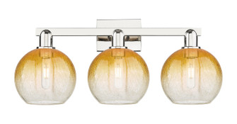 Arcadia Three Light Bath Vanity in Polished Nickel (405|716-3W-PN-G483-8AM)