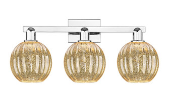 Arcadia Three Light Bath Vanity in Polished Chrome (405|716-3W-PC-G458-7ME)