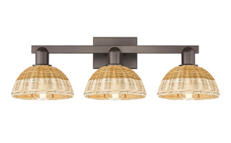 Arcadia Three Light Bath Vanity in Oil Rubbed Bronze (405|716-3W-OB-NBD2-75-NAT)