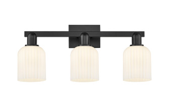 Arcadia Three Light Bath Vanity in Matte Black (405|716-3W-BK-G559-5GWH)