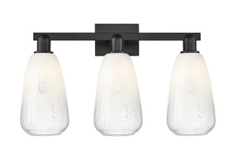 Arcadia Three Light Bath Vanity in Matte Black (405|716-3W-BK-G480-6OP)