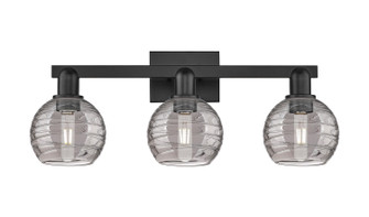 Arcadia Three Light Bath Vanity in Matte Black (405|716-3W-BK-G1213-6SM)