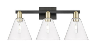 Arcadia Three Light Bath Vanity in Black Antique Brass (405|716-3W-BAB-GBC-82)