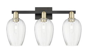Arcadia Three Light Bath Vanity in Black Antique Brass (405|716-3W-BAB-G457-6CL)