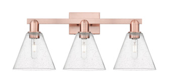 Arcadia Three Light Bath Vanity in Antique Copper (405|716-3W-AC-GBC-84)