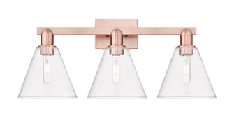 Arcadia Three Light Bath Vanity in Antique Copper (405|716-3W-AC-GBC-82)