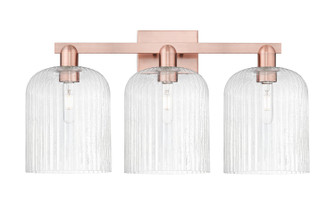 Arcadia Three Light Bath Vanity in Antique Copper (405|716-3W-AC-G559-8SDY)