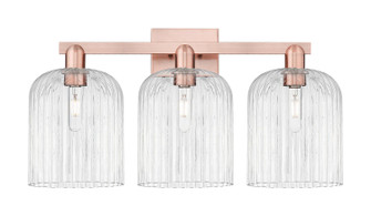 Arcadia Three Light Bath Vanity in Antique Copper (405|716-3W-AC-G559-8CL)