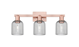 Arcadia Three Light Bath Vanity in Antique Copper (405|716-3W-AC-G559-5SM)