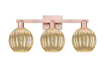 Arcadia Three Light Bath Vanity in Antique Copper (405|716-3W-AC-G458-7ME)