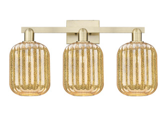 Arcadia Three Light Bath Vanity in Antique Brass (405|716-3W-AB-G460-7ME)