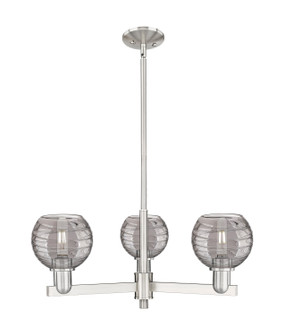 Arcadia Three Light Pendant in Satin Nickel (405|716-3CR-SN-G1213-6SM)