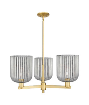 Arcadia Three Light Pendant in Satin Gold (405|716-3CR-SG-G559-8SM)