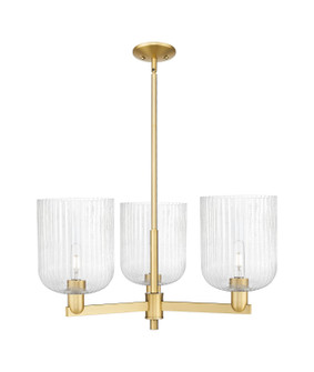 Arcadia Three Light Pendant in Satin Gold (405|716-3CR-SG-G559-8SDY)