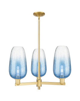 Arcadia Three Light Pendant in Satin Gold (405|716-3CR-SG-G484-7SB)