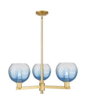 Arcadia Three Light Pendant in Satin Gold (405|716-3CR-SG-G483-8SB)