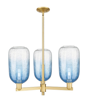 Arcadia Three Light Pendant in Satin Gold (405|716-3CR-SG-G482-7SB)