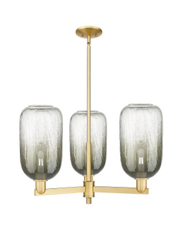 Arcadia Three Light Pendant in Satin Gold (405|716-3CR-SG-G482-7SL)