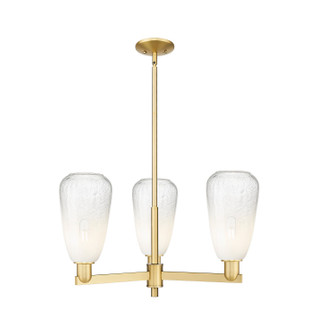 Arcadia Three Light Pendant in Satin Gold (405|716-3CR-SG-G480-6OP)