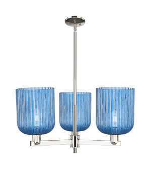 Arcadia Three Light Pendant in Polished Nickel (405|716-3CR-PN-G559-8BL)