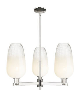 Arcadia Three Light Flush Mount in Polished Nickel (405|716-3CR-PN-G484-7OP)