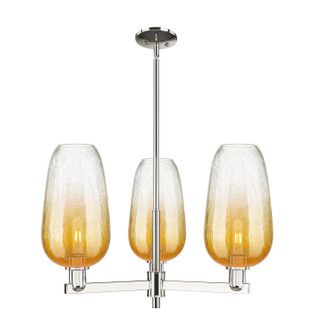 Arcadia Three Light Pendant in Polished Nickel (405|716-3CR-PN-G484-7AM)
