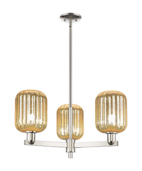 Arcadia Three Light Pendant in Polished Nickel (405|716-3CR-PN-G460-7ME)