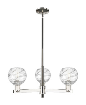 Arcadia Three Light Pendant in Polished Nickel (405|716-3CR-PN-G1213-6CL)