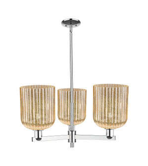 Arcadia Three Light Pendant in Polished Chrome (405|716-3CR-PC-G559-8ME)