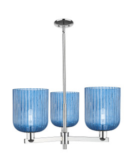 Arcadia Three Light Pendant in Polished Chrome (405|716-3CR-PC-G559-8BL)