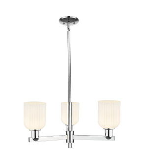 Arcadia Three Light Pendant in Polished Chrome (405|716-3CR-PC-G559-5GWH)