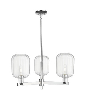 Arcadia Three Light Pendant in Polished Chrome (405|716-3CR-PC-G460-7CL)