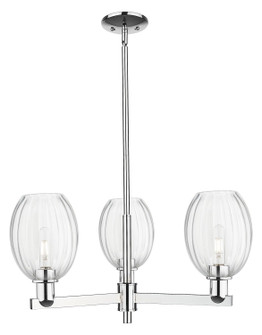 Arcadia Three Light Pendant in Polished Chrome (405|716-3CR-PC-G459-6CL)