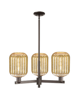 Arcadia Three Light Pendant in Oil Rubbed Bronze (405|716-3CR-OB-G460-7ME)