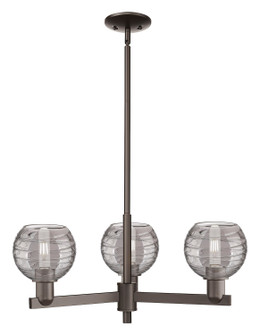 Arcadia Three Light Pendant in Oil Rubbed Bronze (405|716-3CR-OB-G1213-6SM)