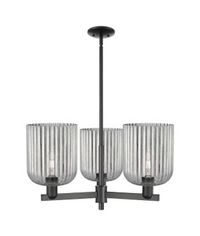 Arcadia Three Light Pendant in Matte Black (405|716-3CR-BK-G559-8SM)