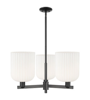 Arcadia Three Light Pendant in Matte Black (405|716-3CR-BK-G559-8GWH)