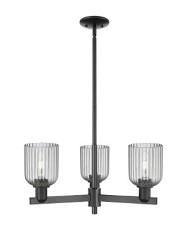 Arcadia Three Light Pendant in Matte Black (405|716-3CR-BK-G559-5SM)