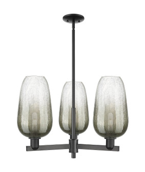 Arcadia Three Light Pendant in Matte Black (405|716-3CR-BK-G484-7SL)