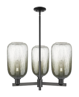Arcadia Three Light Pendant in Matte Black (405|716-3CR-BK-G482-7SL)