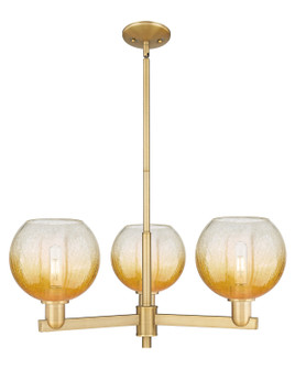 Arcadia Three Light Pendant in Brushed Brass (405|716-3CR-BB-G483-8AM)