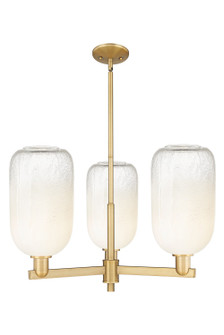 Arcadia Three Light Pendant in Brushed Brass (405|716-3CR-BB-G482-7OP)