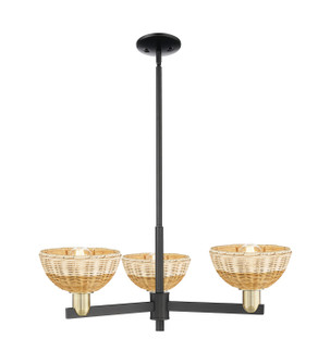 Arcadia Three Light Pendant in Black Antique Brass (405|716-3CR-BAB-NBD2-75-NAT)