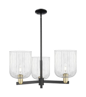 Arcadia Three Light Pendant in Black Antique Brass (405|716-3CR-BAB-G559-8CL)