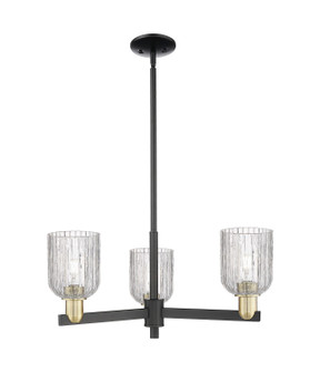 Arcadia Three Light Pendant in Black Antique Brass (405|716-3CR-BAB-G559-5CL)