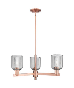 Arcadia Three Light Pendant in Antique Copper (405|716-3CR-AC-G559-5SM)