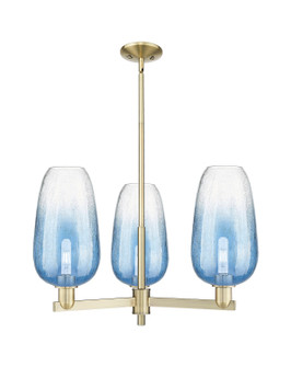 Arcadia Three Light Pendant in Antique Brass (405|716-3CR-AB-G484-7SB)