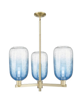 Arcadia Three Light Pendant in Antique Brass (405|716-3CR-AB-G482-7SB)