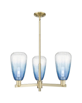 Arcadia Three Light Pendant in Antique Brass (405|716-3CR-AB-G480-6SB)